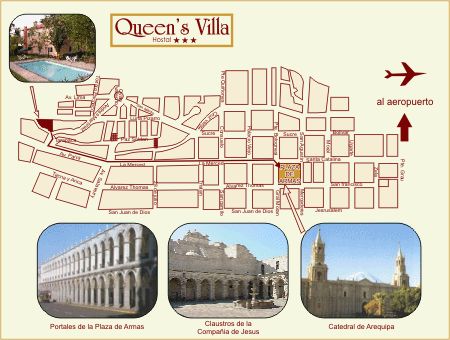 Bigger  map of Down Town Arequipa